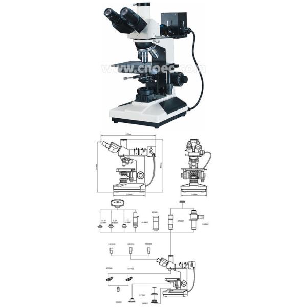 Coaxial Coarse Metallurgical Optical Microscope 100X - 600X A13.0204