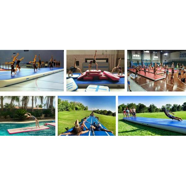 33ft Cheerleading Inflatable Tumbling Air Mats For Gymnastics