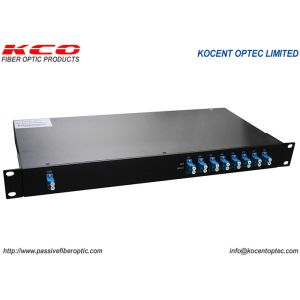 Quality 8CH 1U 19'' Rack Mountable CWDM Patch Panel for 3G 4G 5G Telecom Tower with LC UPC Connectors for sale