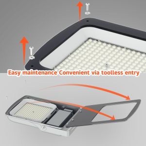 Power 12V LED Solar Flood Lights Outdoor 300W 1000W Warm White