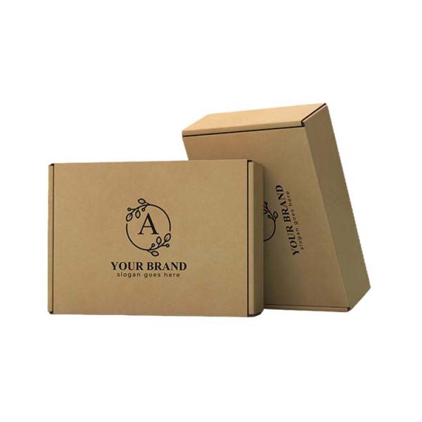 Recyclable Corrugated Cosmetic Subscription Shipping Mailer Box with Embossed Design