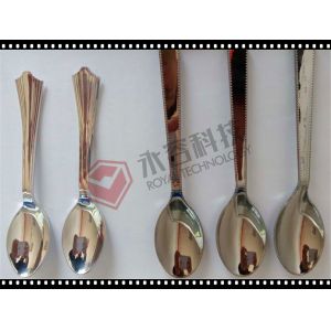 Plastic Cutlery Vacuum Metalizing Machine For Disposable Plastic Spoon / Fork