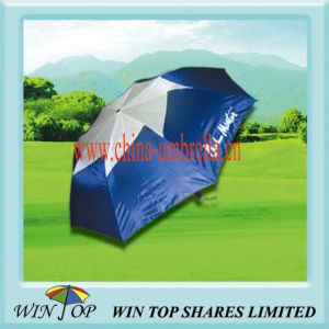 27" Double Canopy 2 Fold Golf Umbrella
