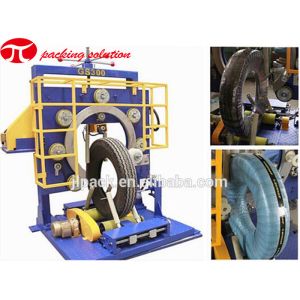 GS300 Ring Type Automatic Rubber Tyre Packing Machine 150mm OD