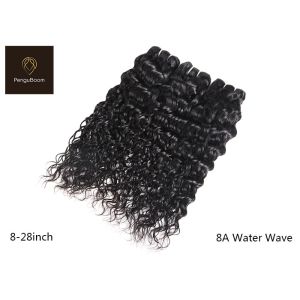 China Black 100g/Pcs Water Wave Human Hair Bundles , 8a human hair bundles on sale