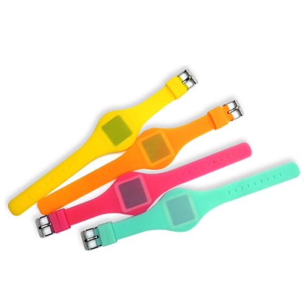 Candy colors Children's Electronic Silicone Watch LED Touch Cartoon Watch Promotion Custom Gift Cartoon