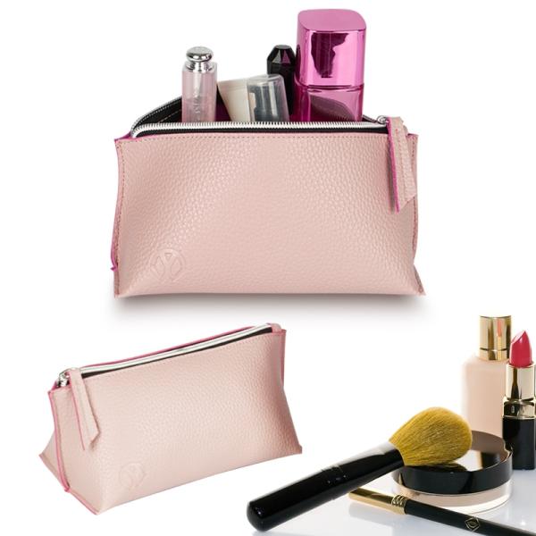 Small Lightweight Luxury Cosmetic Pouch Makeup Toiletry Travel Organiser 10x5x3"