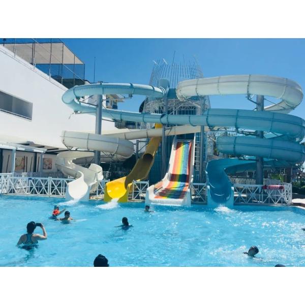 ODM Water Park Sports Games Equipment Swimming Pool Fiberglass Slide