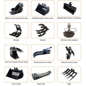 China Mini Digger Construction Equipment Accessories Easy Replacement on sale