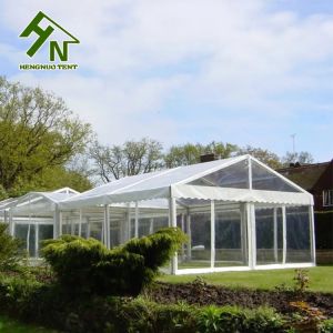 15x40m Large Transparent Aluminum Alloy Event Party Wedding A Shape Tent