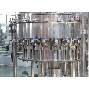 Industrial Soda Water Filling Machine / Sparkling Water Processing Equipment