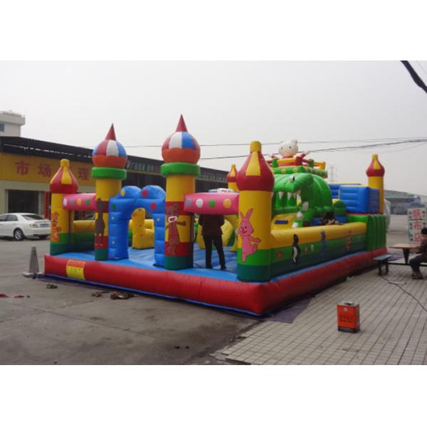 Hello Kitty Animal Inflatable Amusement Park Digital Printing For Child Games