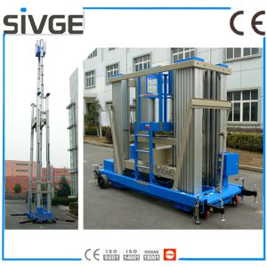 China Aluminum Alloy Vertical Man Lift , 20m Aerial Lift Platform For One Person on sale