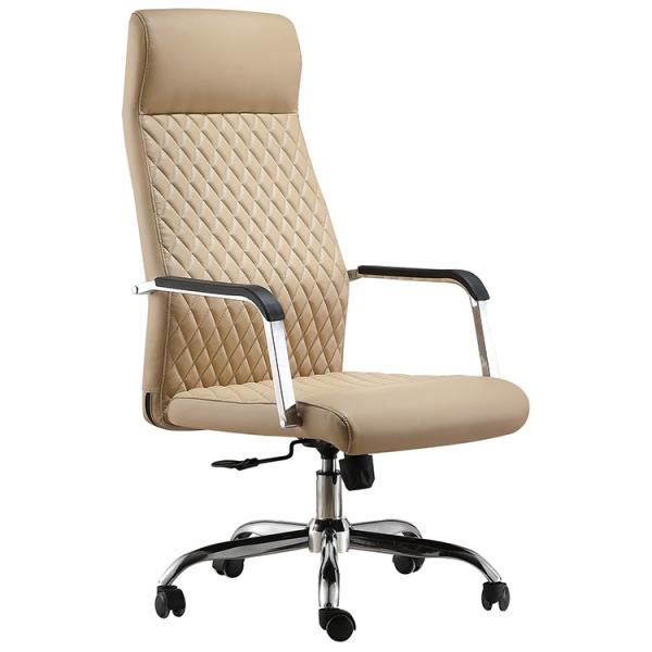 2.5mm Mechnaism White Executive Office Chair For Back Pain BIFMA OEM