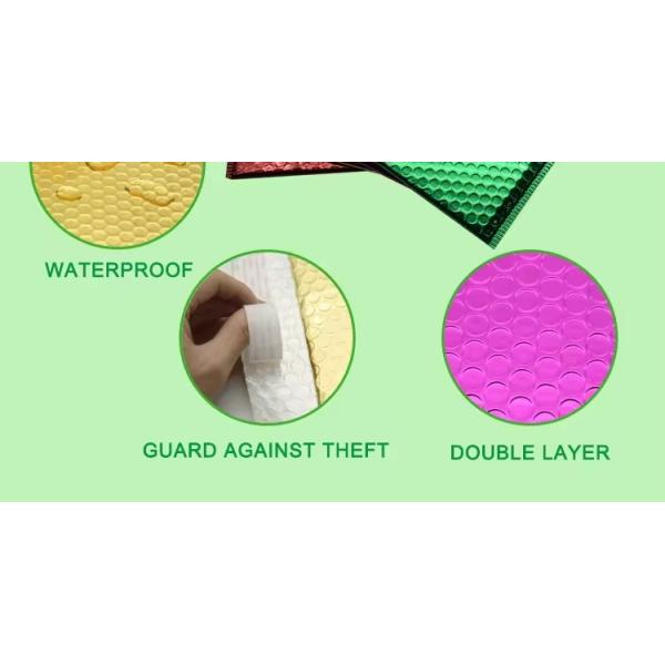 PE Aluminized Film Metallic Poly Mailers 180GMS-220GMS