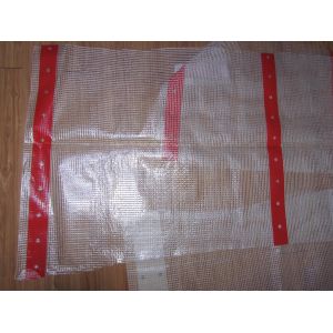 Quality clear net poly tarps, construction safety net tarpaulin for sale