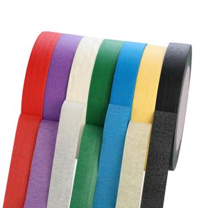 Embossed Paper Masking Tape Dust Proof 140mic Thickness