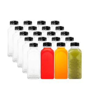 Modern Reusable Plastic Milk Tea Bottles With Screw On Lids