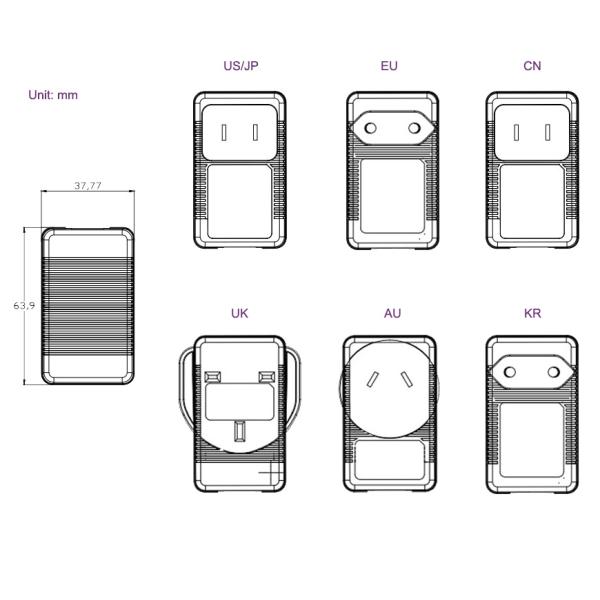 Household appliances charger 12V 1A AC DC power adapter with UL cUL FCC PSE CE GS LVD SAA RCM C-tick.etc