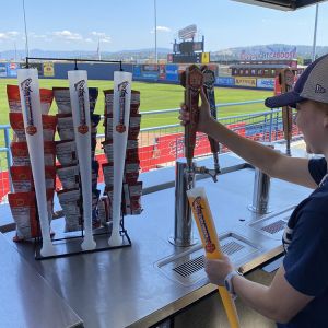 Frosted Plastic Baseball Bat Beer Cup Original Baseball Bat Shaped