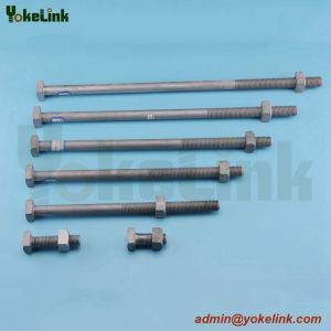 High Quality Forged Steel ASME B18.2.6 Sq bolt For Transmission tower