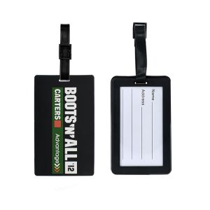 Promotional Soft PVC Rubber Silicone Made 3D Logo Embossed Luggage Tags For