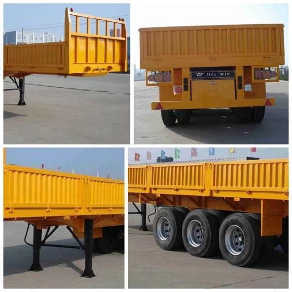 Buy Sidewall Open 3axle Semi Trailer for Bulk Cargo Transport and 50/60ton Capacity at wholesale prices