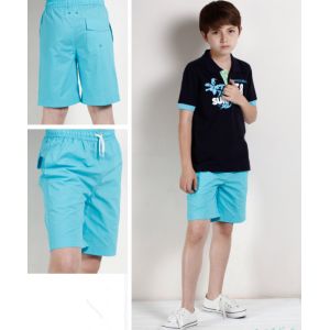 Quality Blue Boys Beach Short , 100% Cotton Childrens Clothes Jersey for sale
