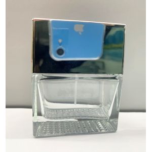 rectangle 50ml Surlyn Empty Perfume Bottle Glass Sprayer Bottle Transparent