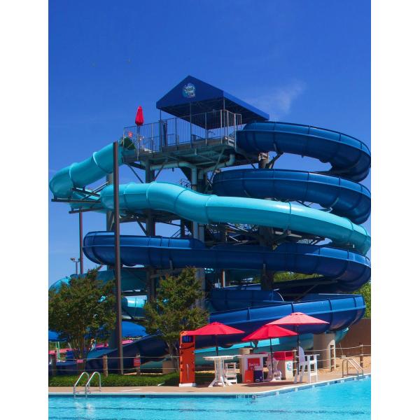 Aqua Water Park Summer Water Games Fiberglass Water Slide Set for Kids