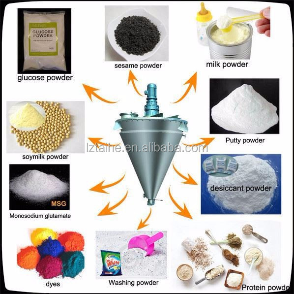 Conical Screw Mixer Twin Screw Laboratory Conical Mixer with Video Inspection