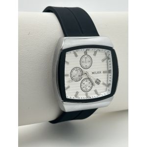 Trendy Silicone Belt Quartz Wrist Watch Water Resistant Men's Fashion Wrist