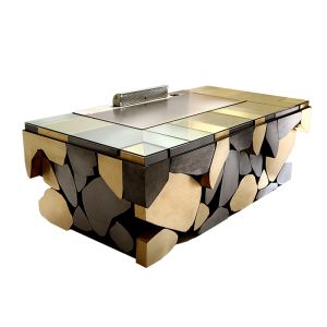 8KW Electric Heating Rectangle Teppanyaki Grill Table Commercial Cooking Machine
