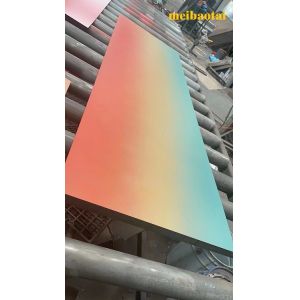 Gradient Color 2.0mm Stainless Steel Sheet Decoration Lobby Wall Ceiling