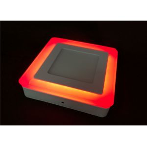 Corridor White Red 9 Watt Led Panel Light IP40 Square 145mm For Indoor
