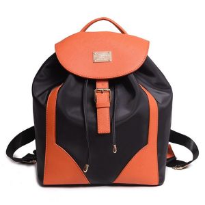 2016 new nylon with PU leather travel bag hit the color shoulder bag Mummy