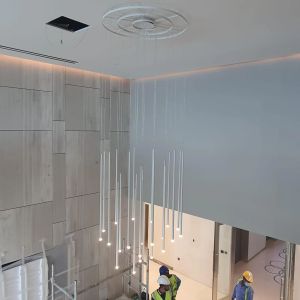 Custom Made Pendant Lights Modern Circular Led Chandelier AC110V To 240V