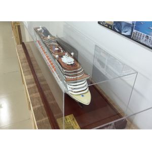 Ivory White MSC Splendida Cruise Ship Model Speed Boats With ABS Hand Carving