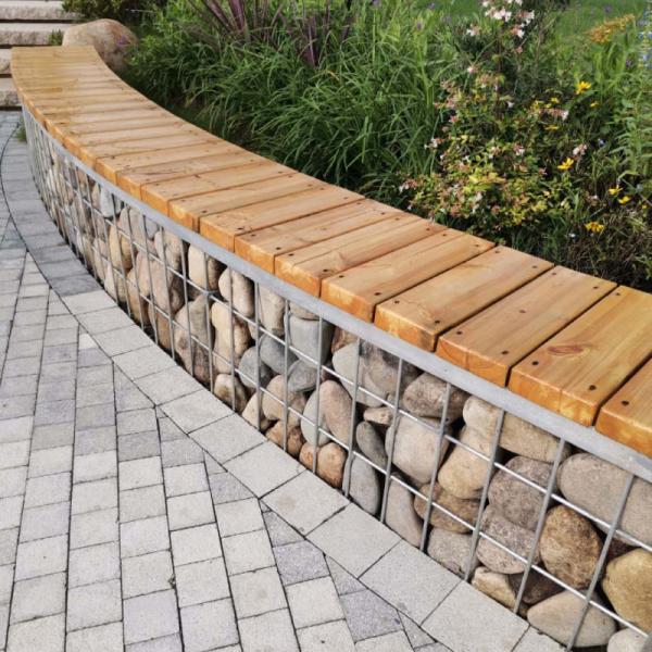 Buy Public Street Bench Galvanised 3mm Welded Mesh Gabion at wholesale prices