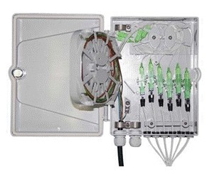 Lightweight Fiber Optic Termination Box 258 X 207 X 64mm Easy Installation