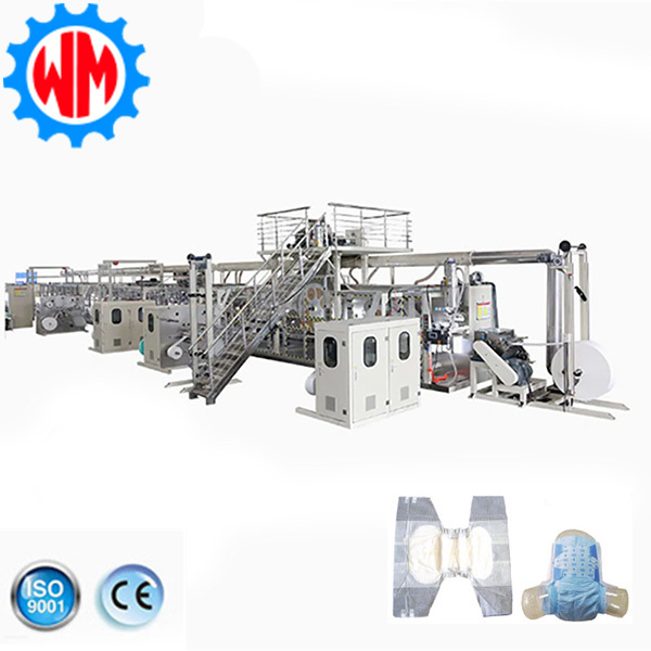 CE ISO9001 Approved High Speed Adult Diaper Production Line with Sample to Be