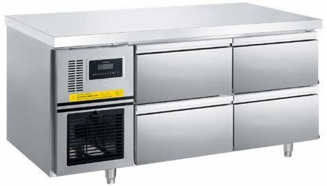 201/304Drawer Freezer Work Bench Counter Table Top Refrigerator Commercial Stainless Steel Cabinet Chiller