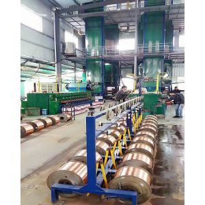 Inline Drawing Vertical Enameling Machine / Enamel Wire Stripping Machine With