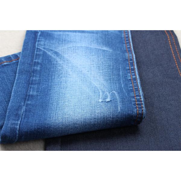 Dark Blue Full Lycra Slub Denim Fabric For Kids And Women Jeans