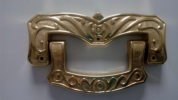 Ref H008 Gold Size 19 X 11 Cm Casket Handles , Zinc Alloy Coffin Accessories