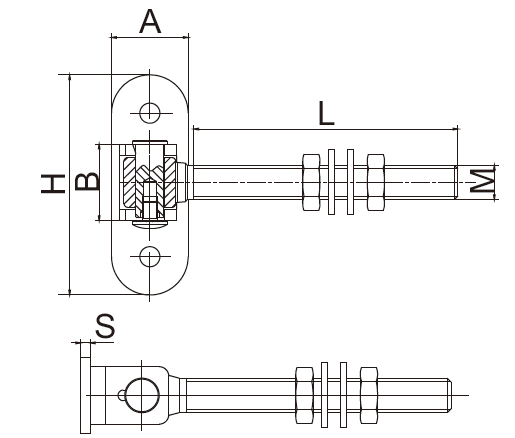 M20 Adjustable Wood Fence Gate Hinge Hardware With Long Bolt Nut White SGS IOS TUV