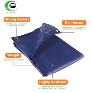 Multipurpose Blue Tarpaulins 80gsm For Covering and protection