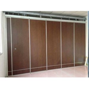 Banquet Hall Movable Wall Partitions , Melamine Surface Sliding Acoustic Room