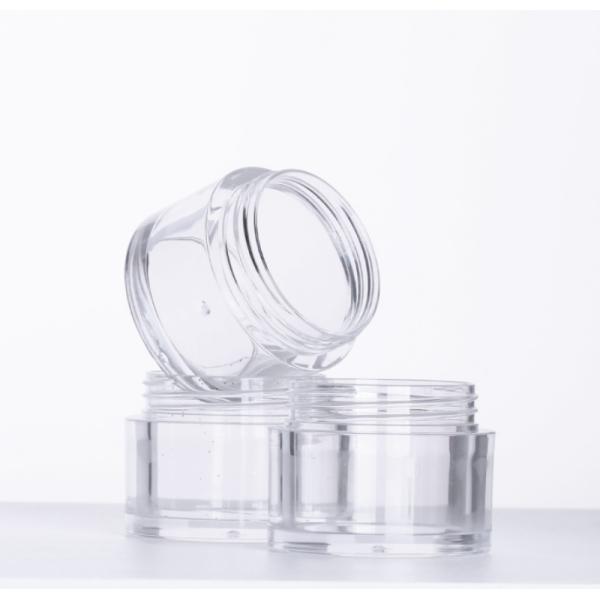 Round Acrylic Luxury Double Wall Cosmetic Jar 50g To 200g Antitear