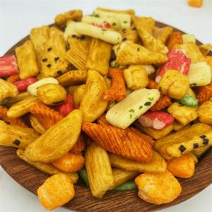Oem Puffed Rice Crispy Cracker In Bulk Snack Chinese Manufacturers